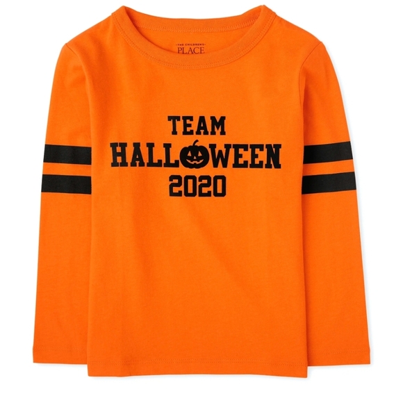 Long sleeve Halloween tee Orange - Picture 1 of 2